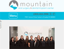 Tablet Screenshot of mountainoralsurgery.com